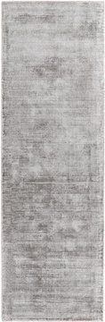 Contemporary plain blade runner - silver - 66cm x 240cm