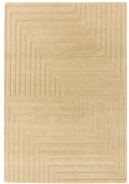 Contemporary plain form geometric rug - natural - 200cm x 290cm