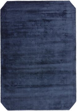 Contemporary plain gleam rug - navy - sizes available