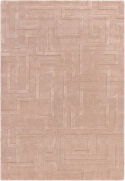 Contemporary plain maze rug - blush - sizes available