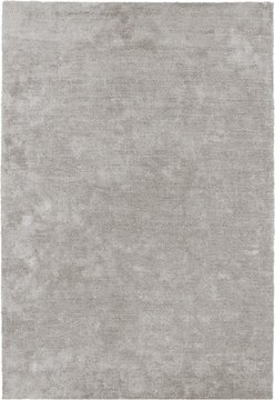 Contemporary plain milo rug - silver - sizes available