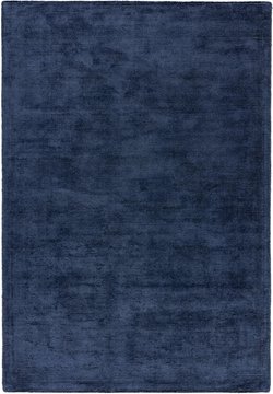 Contemporary plain reko rug - navy - sizes available