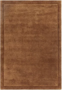 Contemporary plain rise rug - rust - sizes available