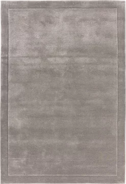 Contemporary plain rise rug - silver - sizes available