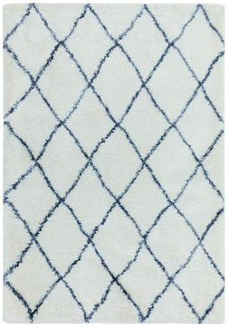 Cosy textures alto rug - al03 - cream and blue - sizes available