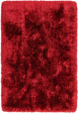 Cosy textures plush rug - red - sizes available