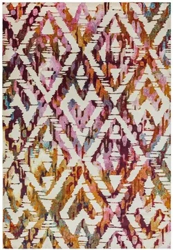 Easy amelie rug - diamond - am01 - multi colour - sizes available