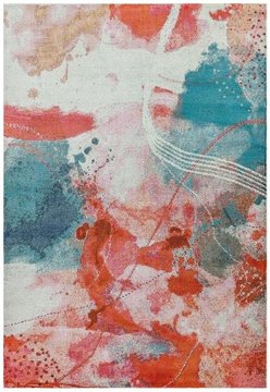 Easy amelie rug - sundown - am06 - multi colour - 200cm x 290cm