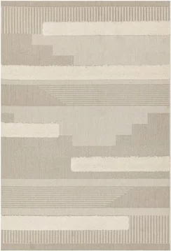 Easy monty rug - geometric - mn06 - natural and cream - 160cm x 230cm