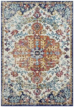 Easy nova rug - medallion multi colour - nv12 - sizes available