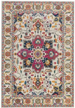 Easy nova rug - white multi colour - nv24 - sizes available
