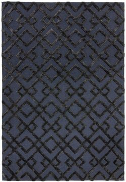 Natural weaves rug - dixon trellis - black - sizes available