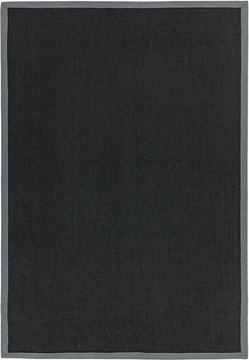 Natural weaves rug - sisal - black and grey - sizes available