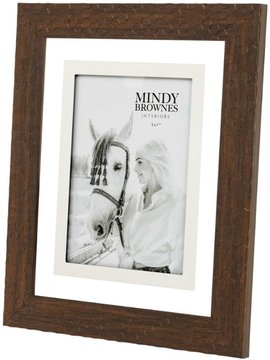 Aria photo frame - brown - 5 x 7 - set of 4