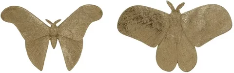 Butterfly wall art - gold - pair