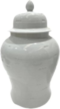 Kendrix ceramic jar - ginger off white - large - set of 2