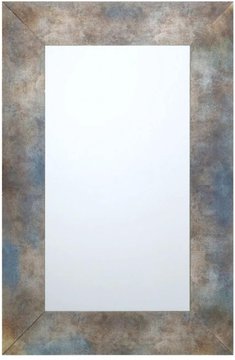 Zuri wall mirror - blue - rectangular - 120cm x 80cm