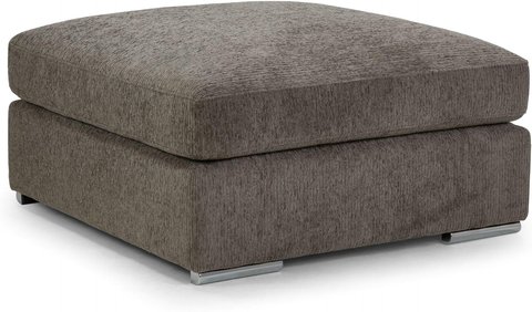 Naples footstool - mocha fabric