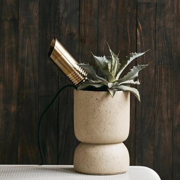 Bragi outdoor spike lamp - brass