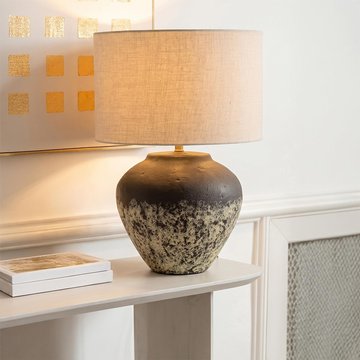 Jules table lamp - dark grey - ceramic