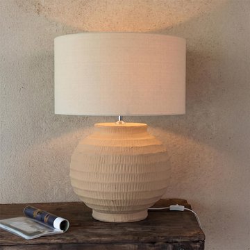 Table lamp - terracotta beige - ceramic