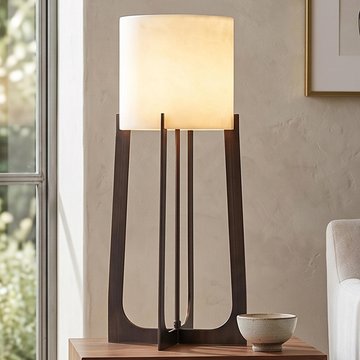 Loura table lamp - round - bronze - large - marble