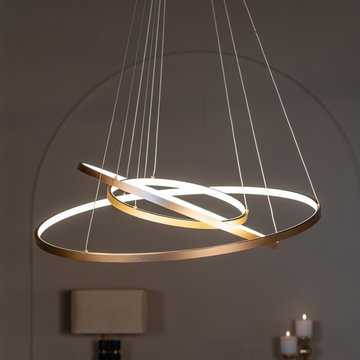 Amira gold metal chandelier
