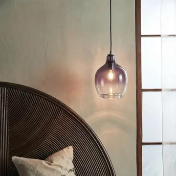 Bubble lamp - smoke glass