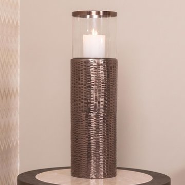 Faylen hurricane light - large - bronze - glass and metal