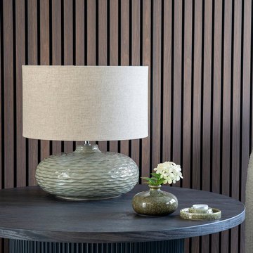 Oldham table lamp - green - ceramic