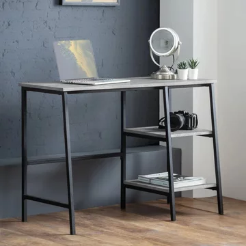 Staten writing desk - concrete effect