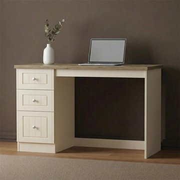 Vienna desk - 3 drawer - cream