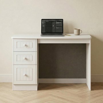 Warwick desk - 3 drawer - white