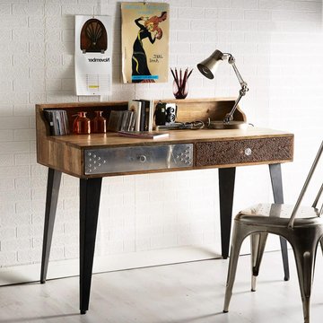Sorio desk - 2 drawer - reclaimed wood