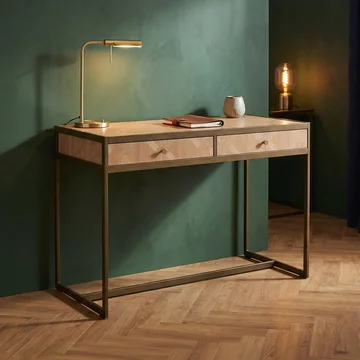 Grenoble desk - 2 drawer - oak