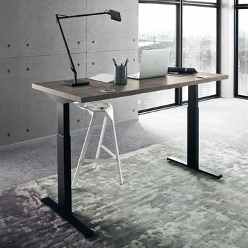 Tivoli left desk - grey wood