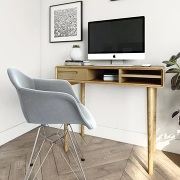 Scandic computer desk - 1 drawer - oak