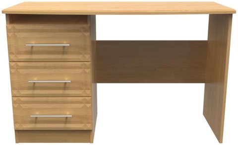 Faye desk - 3 drawer - oak