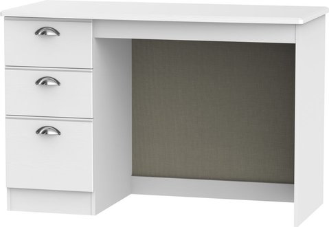 Victoria desk - 3 drawer - white