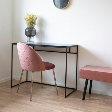 Vita writing desk - black melamine