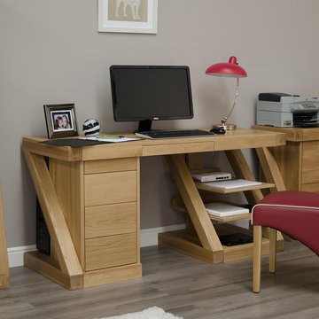 Z designer desk - large - oak