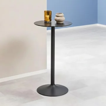 Ibiza bar table - black - round