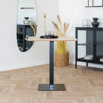 Fano cafe table - square - melamine - natural