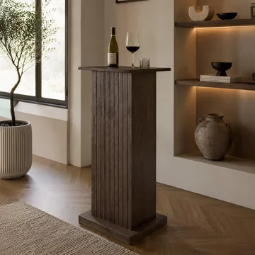 Ritz bar table - square - brown - wood
