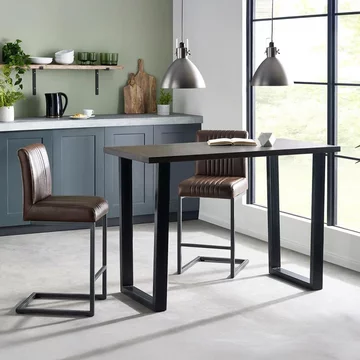 Brooklyn bar table - dark oak