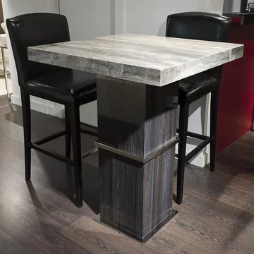 Saturn pub table - square - light - marble - variation available