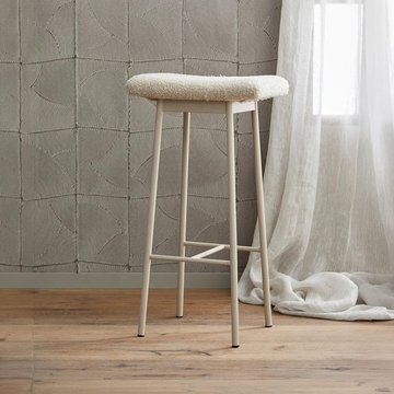 Zala barstool - beige fabric