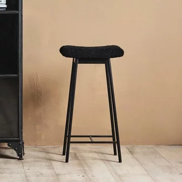 Zala barstool - black fabric