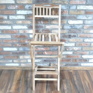 Barstool - set of 2 - teak wood