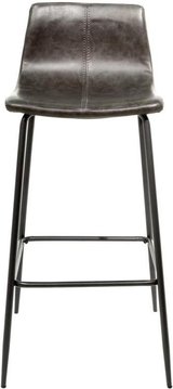 Erlangen barstools - set of 2 - vintage leather - grey